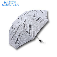 Nova Promoção Presente Barato Personalizado Completo Logotipo Jornal Imprimir Guarda-chuva Presente Set Factory China